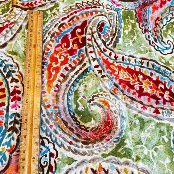 Kelly Ripa Home Decor Fabric Colorful Paisley Bright and Lively Fiesta 1+ yard - Picture 2 of 5